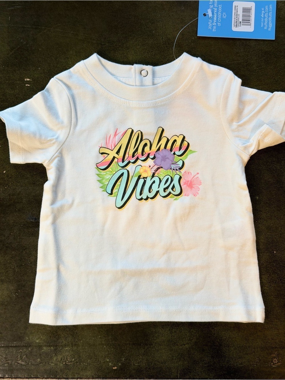 Ruffle Butts Aloha Tee Cream